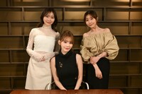 左から指原莉乃、SAKURA（LE SSERAFIM）、田中みな実。(c)カンテレ