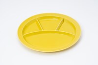 U-zhaan監修「仕切りが取れるカレー皿」新色yellow