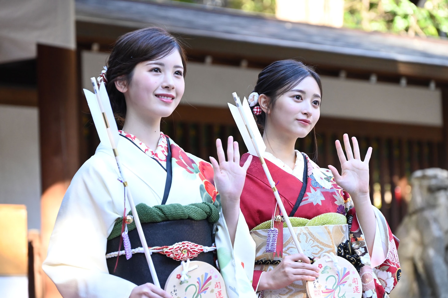 筒井あやめと井上和。