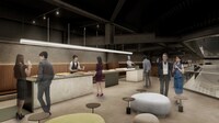 GLION ARENA KOBEのラウンジエリア 「SUITE LOUNGE」イメージ。