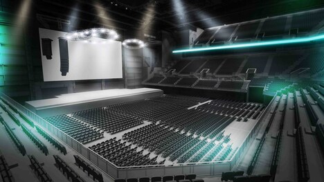 GLION ARENA KOBEのコンサートレイアウトイメージ。