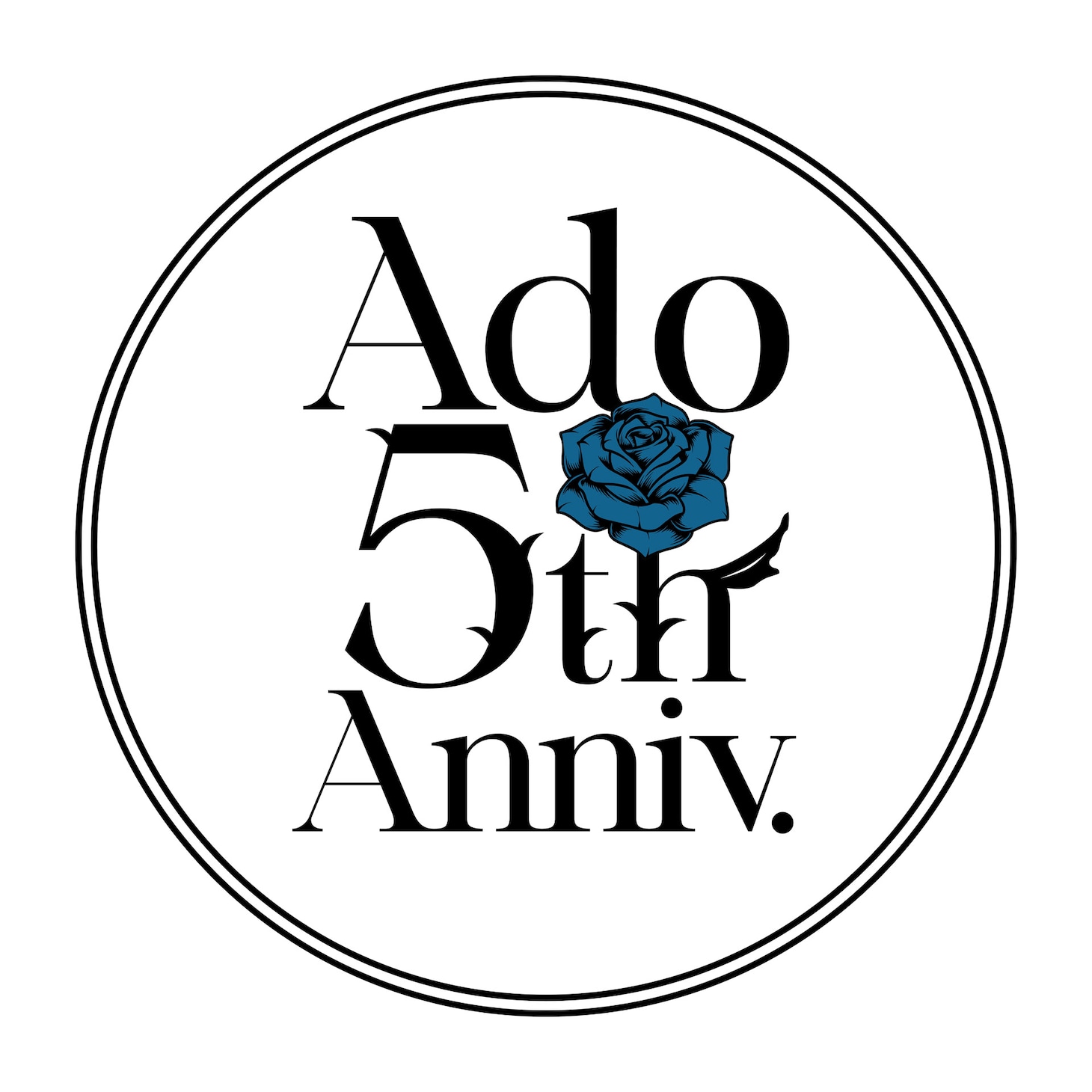 Adoメジャーデビュー5周年ロゴ