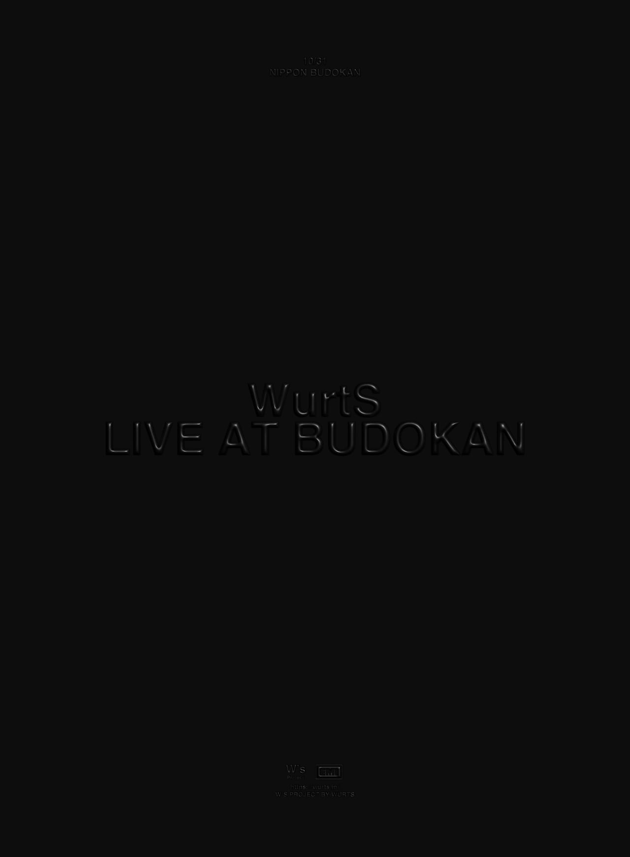 WurtS　LIVE AT BUDOKAN〈初回生産限定盤〉 新品未開封 WurtS LIVE AT BUDOKAN【Blu-ray】【+CD】【+PHOTOBOOK