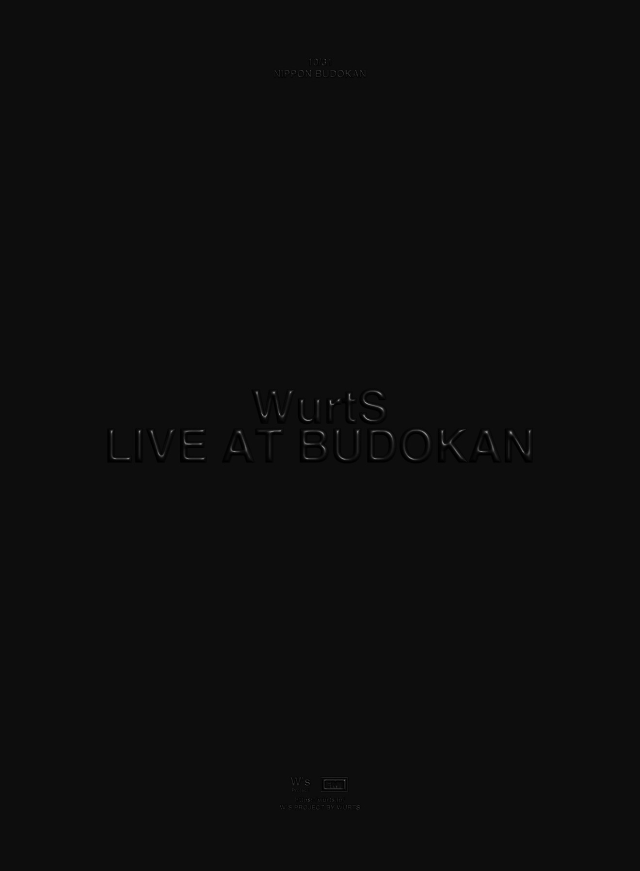 WurtS「WurtS LIVE AT BUDOKAN」初回限定盤ジャケット