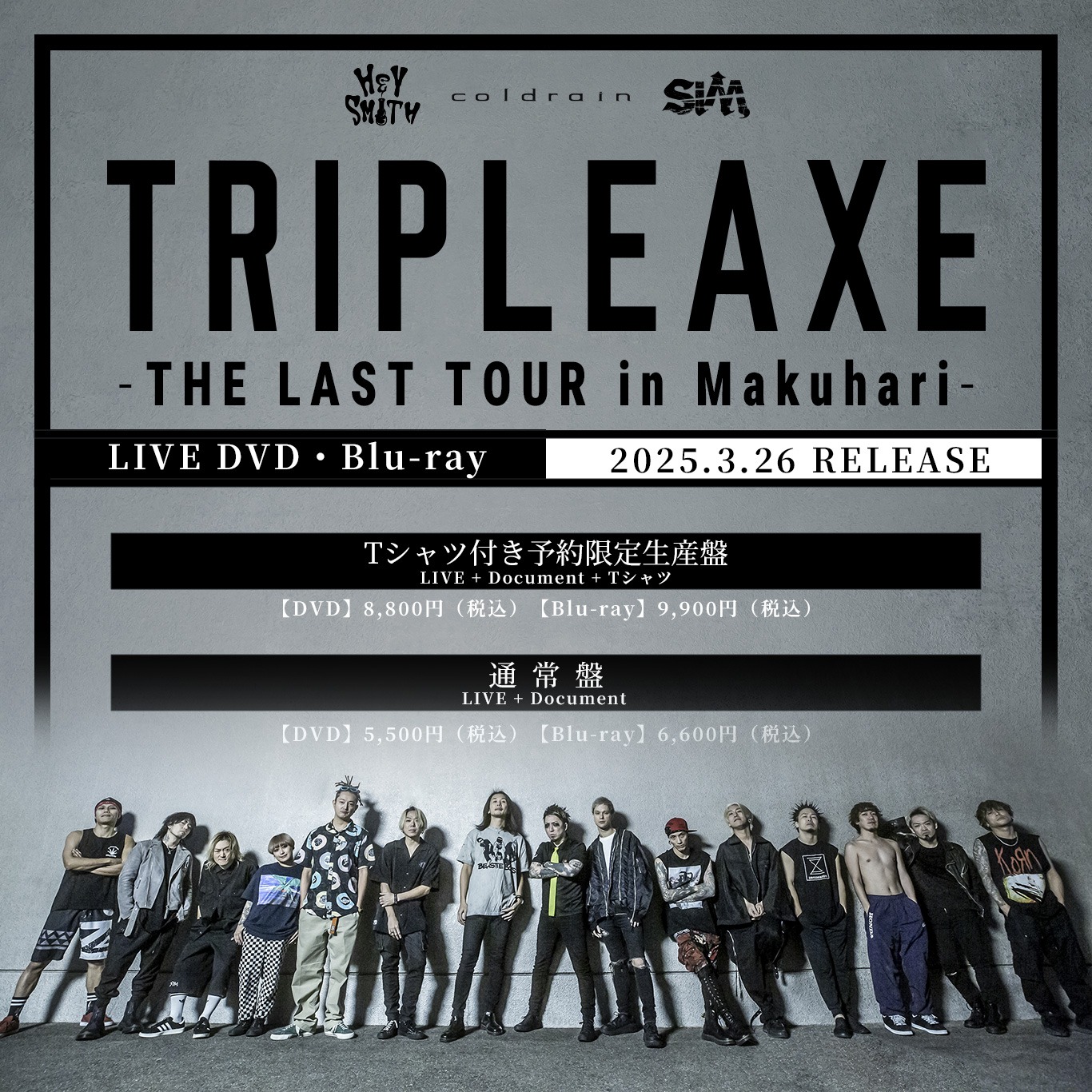 TRIPLE AXE「TRIPLE AXE -THE LAST TOUR in Makuhari-」告知画像