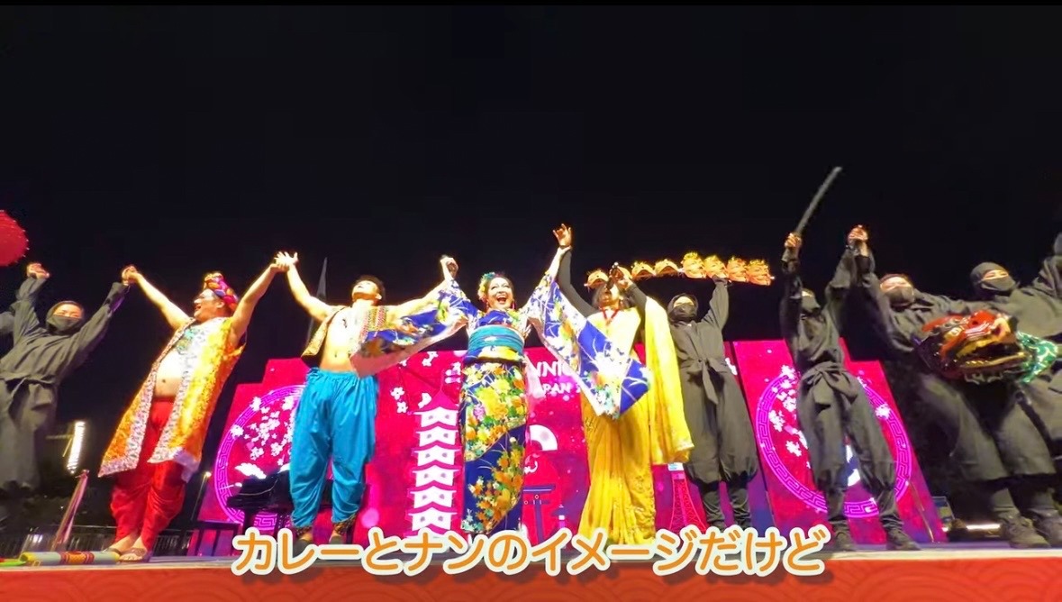ポポチョリス「インドマインド」ミュージックビデオのワンシーン。