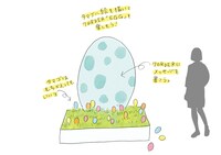 巨大卵のオブジェ イメージ