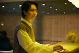 一顕の同期・笹本役でサプライズ出演した長野凌大(原因は自分にある。)。©︎「ふったらどしゃぶり」製作委員会・MBS