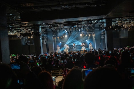 清 竜人25のパフォーマンスをカメラに収める観客。