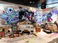 「Stream of Banksy Effect ストリートアートの進化と革命 展 -Street Art (R)Evolution-」内観