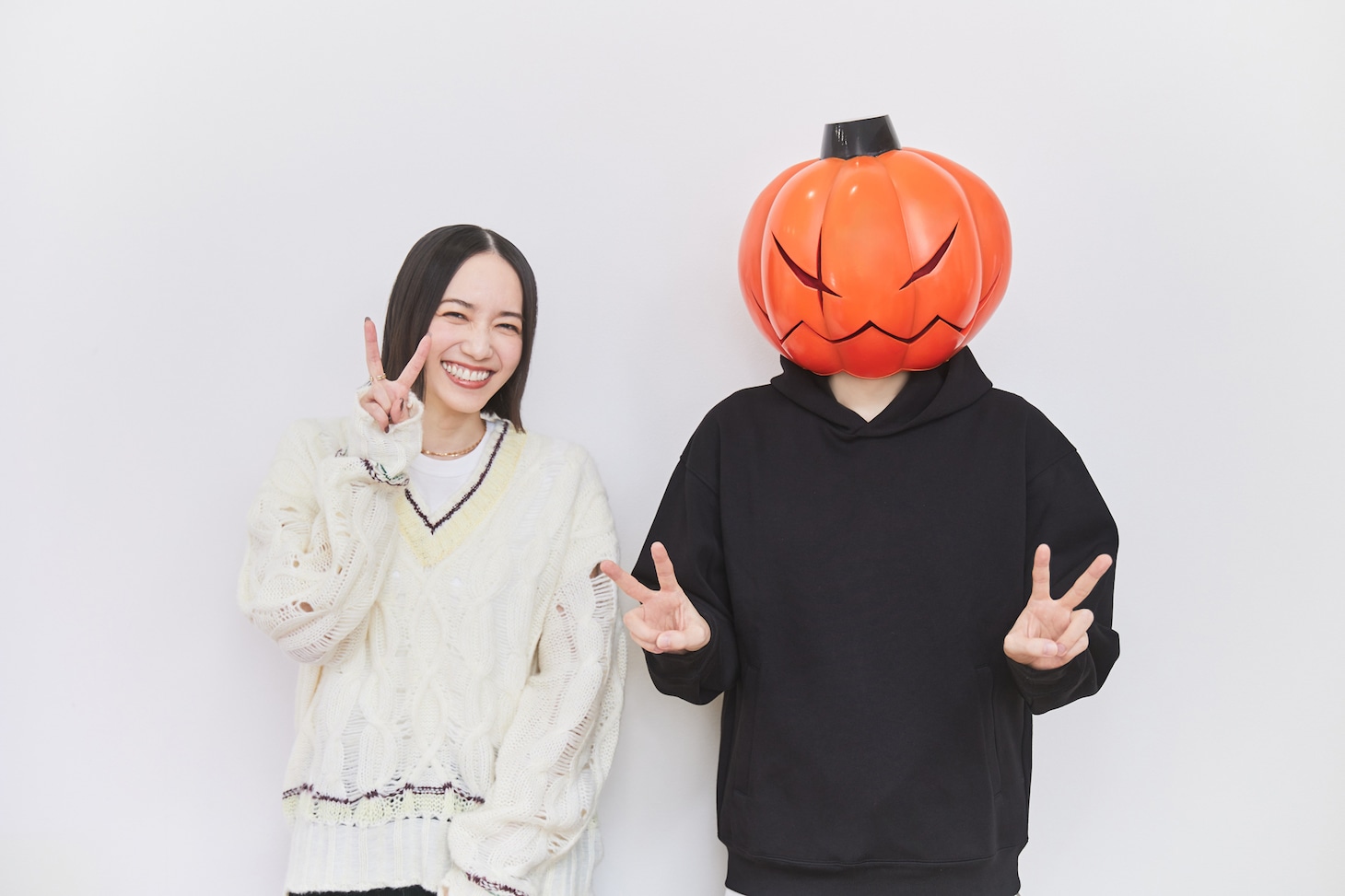 のっちさんと蘭たんさん。