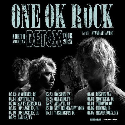 「ONE OK ROCK DETOX North American Tour 2025」キービジュアル