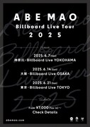 「ABE MAO Billboard Live Tour 2025」告知ビジュアル