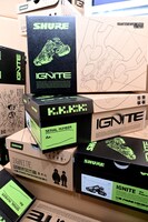 TaiTanこだわりのスニーカーボックスも展示。