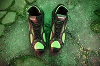 「IGNITE the Podcasters」の展示用に“地面”が作られた。