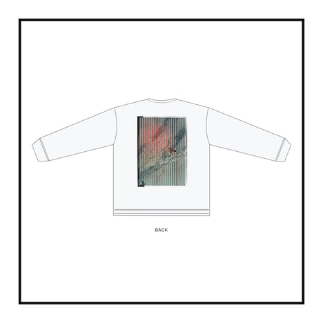 「KEY VISUAL PHOTO LONG SLEEVE T-SHIRT WHITE」