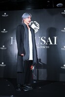 ステージ上で実際に“風”の没入体験が行われた。中島健人は「迫力がすごいですね。風が強くこちらに押し寄せてきます！」と実況。