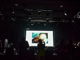 スクリーンに映し出された小林私。