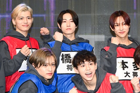 左から時計回りに篠塚大輝、橋本将生、本多大夢、浅井乃我、猪俣周杜。