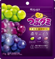 「つぶグミPREMIUM濃厚ぶどう」ビジュアル