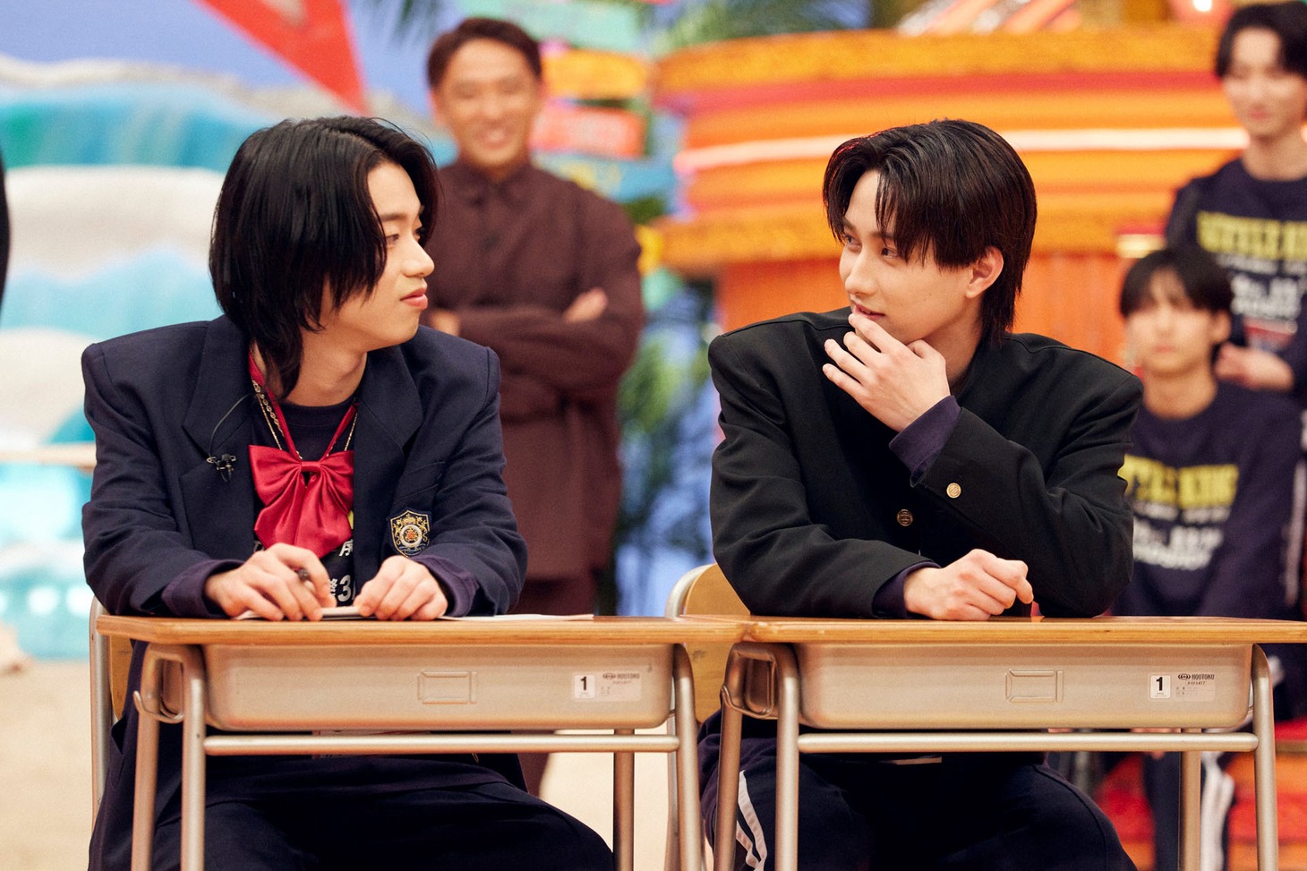 「ワルでトキメキ！ ORA! ORA! 胸キュン即興演技」の様子。©「DAN!DAN!EBiDAN!」製作委員会