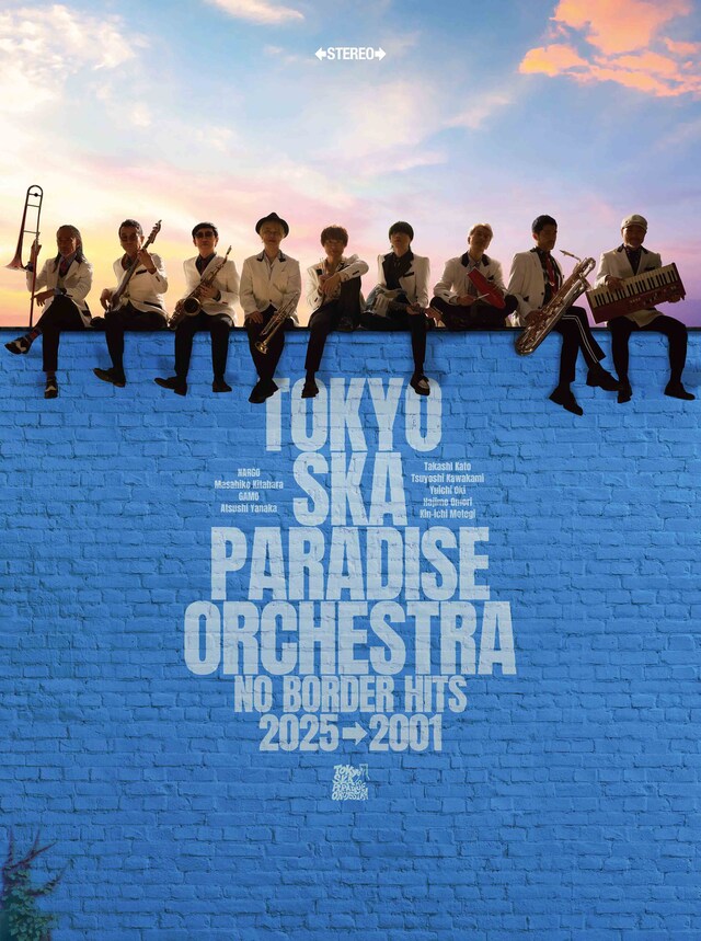 東京スカパラダイスオーケストラ「NO BORDER HITS 2025→2001 ～ベスト・オブ・東京スカパラダイスオーケストラ～」CD+Blu-ray盤ジャケット
