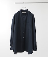 「Te Ni Wo Ha」nano・universe×片岡 健太(sumika)別注/11s綿麻バンドカラーシャツ