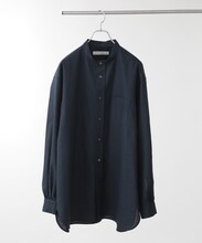 「Te Ni Wo Ha」nano・universe×片岡 健太(sumika)別注/11s綿麻バンドカラーシャツ