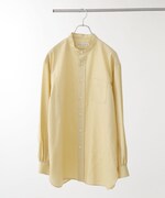 「Te Ni Wo Ha」nano・universe×片岡 健太(sumika)別注/20s綿麻バンドカラーシャツ