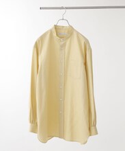 「Te Ni Wo Ha」nano・universe×片岡 健太(sumika)別注/20s綿麻バンドカラーシャツ