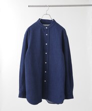 「Te Ni Wo Ha」nano・universe×片岡 健太(sumika)別注/デニムバンドカラーシャツ