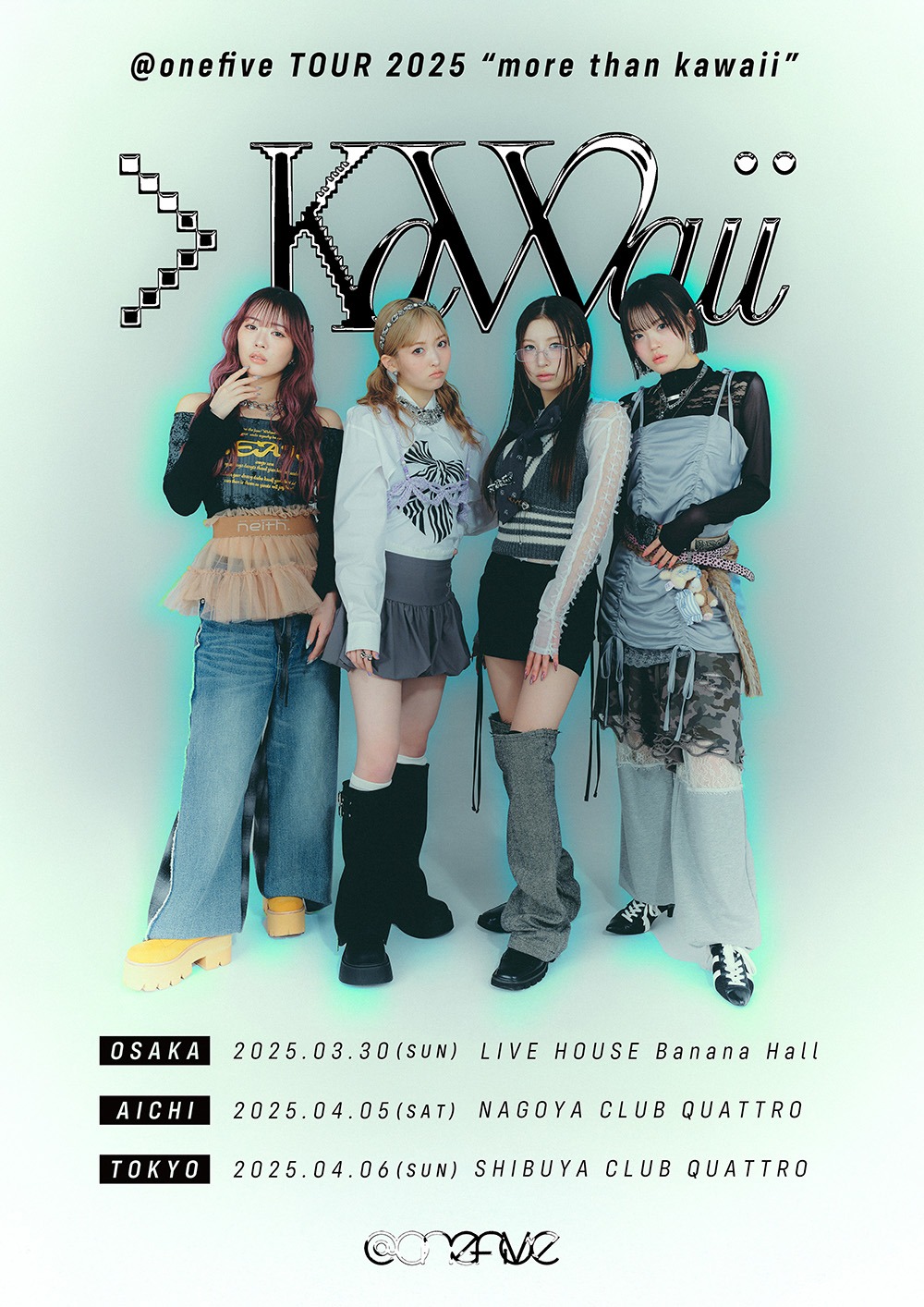 「@onefive TOUR 2025 “more than kawaii”」告知ビジュアル