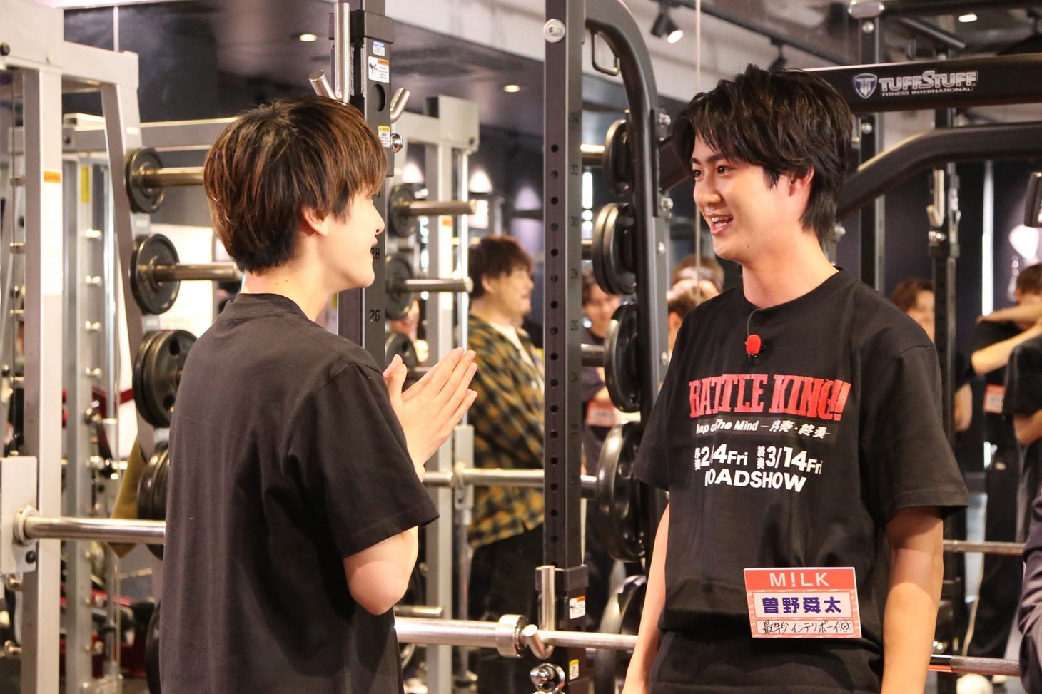 芳賀柊斗（Lienel）と曽野舜太（M!LK）。©「DAN! DAN! EBiDAN!」製作委員会