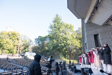 「虹のコンキスタドール 真冬の野音2days『真夏の夢は単純じゃない！』」リハーサルの様子。