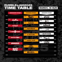 「RUMBLE×JAG 2025」DAY2タイムテーブル