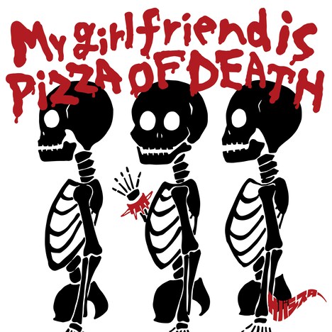 サバシスター「My girlfriend is PIZZA OF DEATH」CD＋DVDジャケット