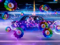 MNNK Bro.（Takashi Murakami & JP THE WAVY）「LV MURAKAMI」MVより。