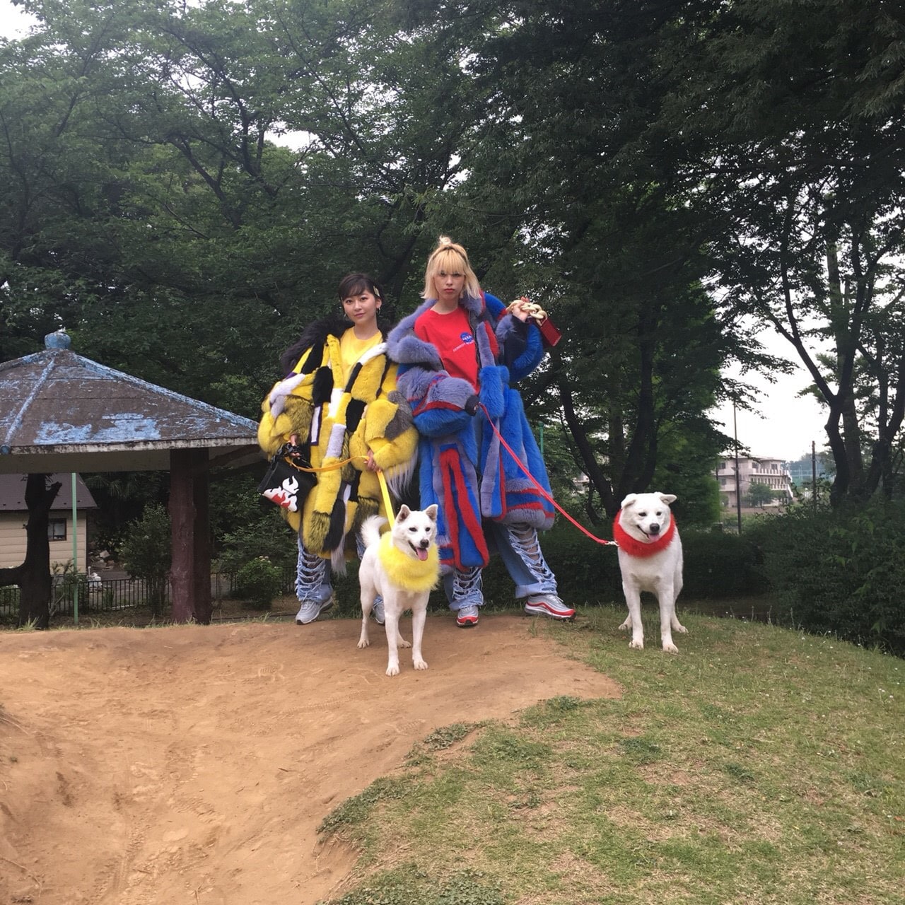 メジャーデビューアルバム「POWER」ジャケット撮影時のオフショット。