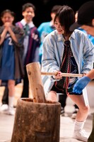 餅をつくreina。