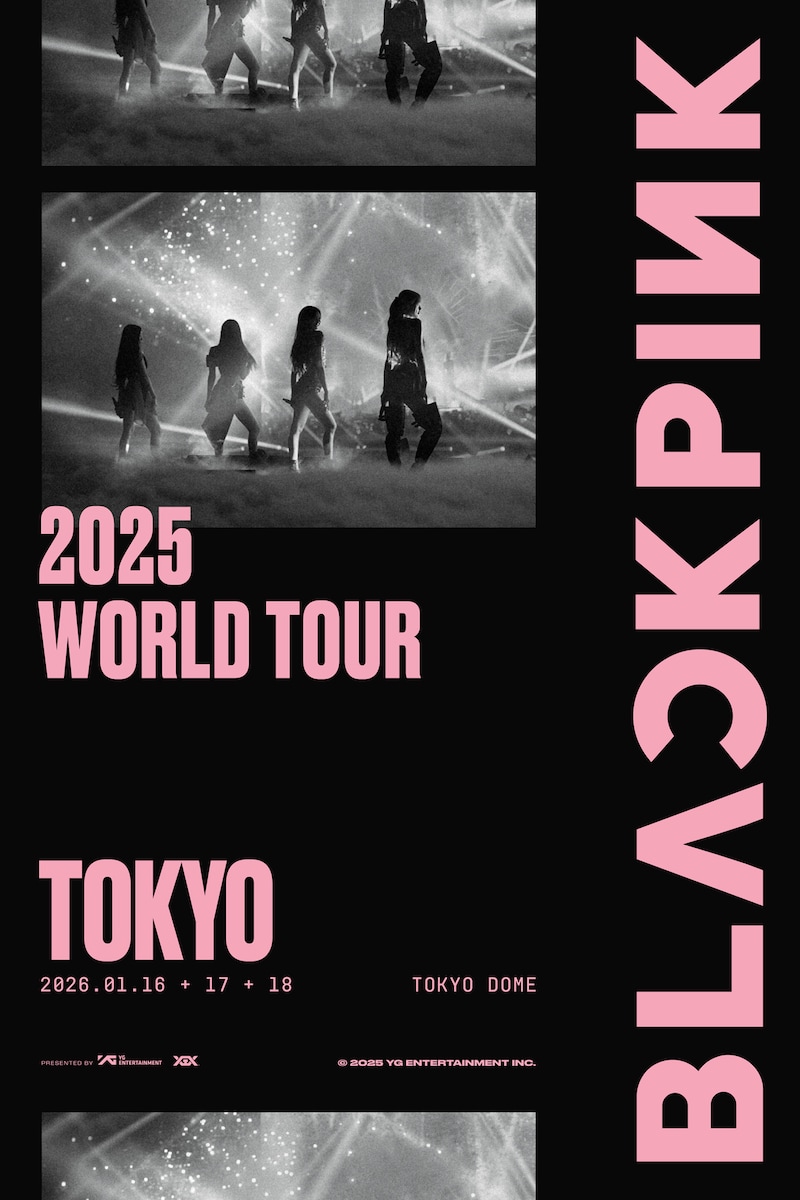 「BLACKPINK 2025 WORLD TOUR」日本公演告知画像