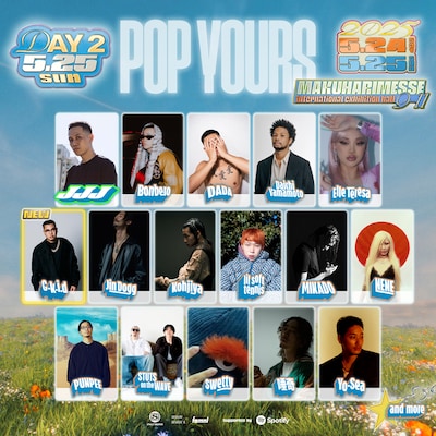 「POP YOURS 2025」5月25日公演出演者