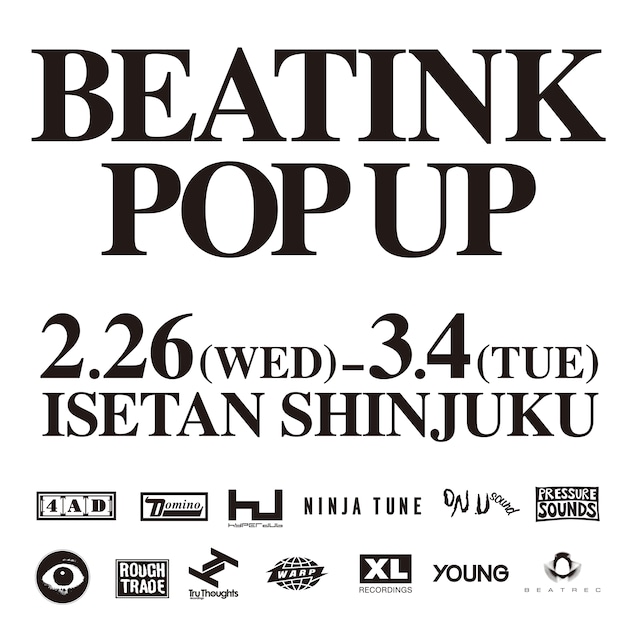 「BEATINK POP-UP」フライヤー