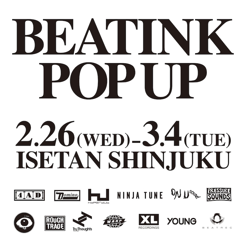 「BEATINK POP-UP」フライヤー