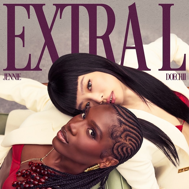 JENNIE, Doechii「ExtraL (feat. Doechii)」配信ジャケット（Photo by Gianni Gallant）
