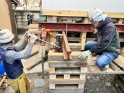 揚げ屋作業の様子。（写真提供：渡辺建設株式会社）