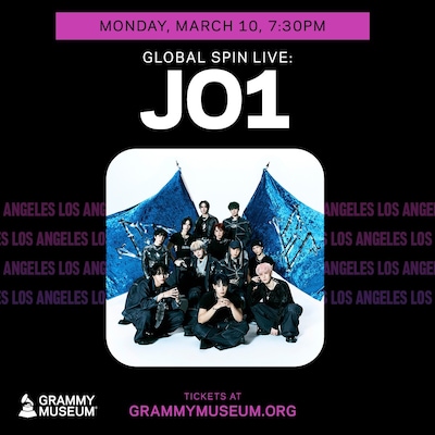 JO1「GRAMMYs Global Spin」出演告知ビジュアル。