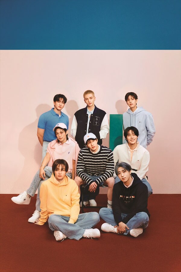 Stray Kidsがまとうトミー ヒルフィガーのプレッピースタイル、春キャンペーンのビジュアル公開