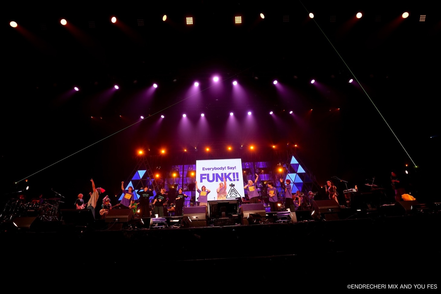 「ENDRECHERI MIX AND YOU FES」の様子。