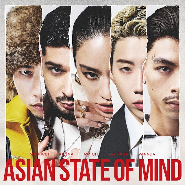 Awich, Jay Park, KR$NA, Masiwei, VannDa「ASIAN STATE OF MIND」配信ジャケット