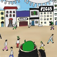 PIGGS「生きて帰る、ばっか。」ジャケット